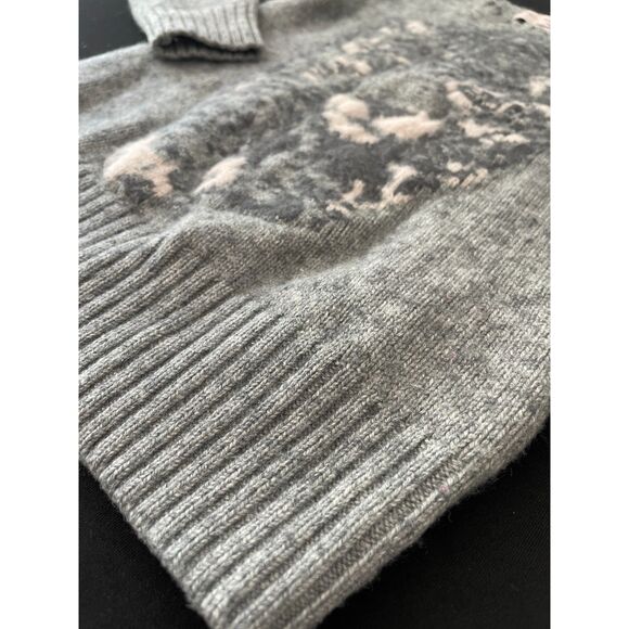 ~ Stella McCartney 3yr Cashmere Silk Sweater for BabyGap Girls Gray Pink Leopard - Picture 11 of 12